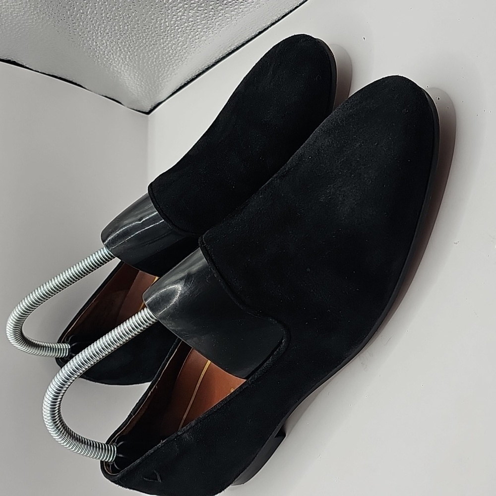 Vionic Willa Slip-on Suede Slip On Flat Black Women's 8 Comfort Shoe